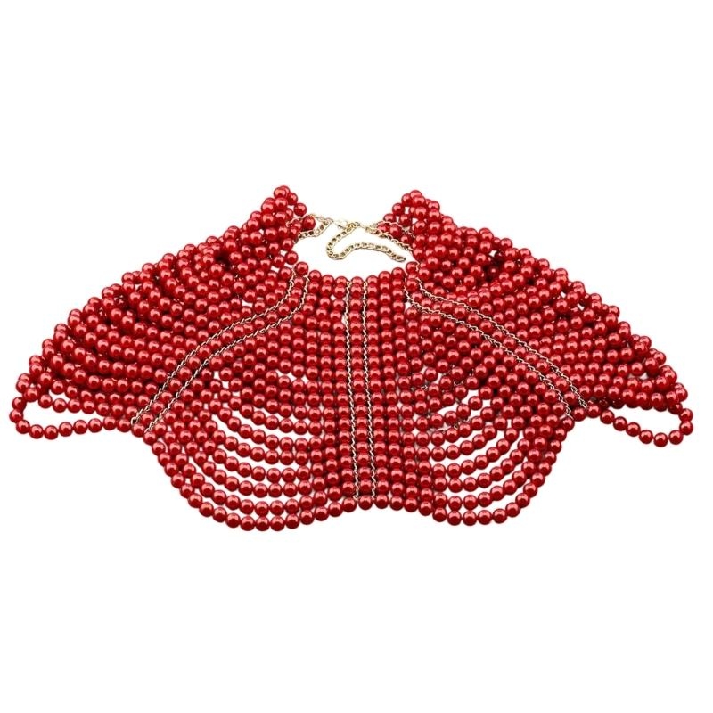 Body Jewelry Chains - 49MD Элегантная женская шаль Многослойное ожерелье