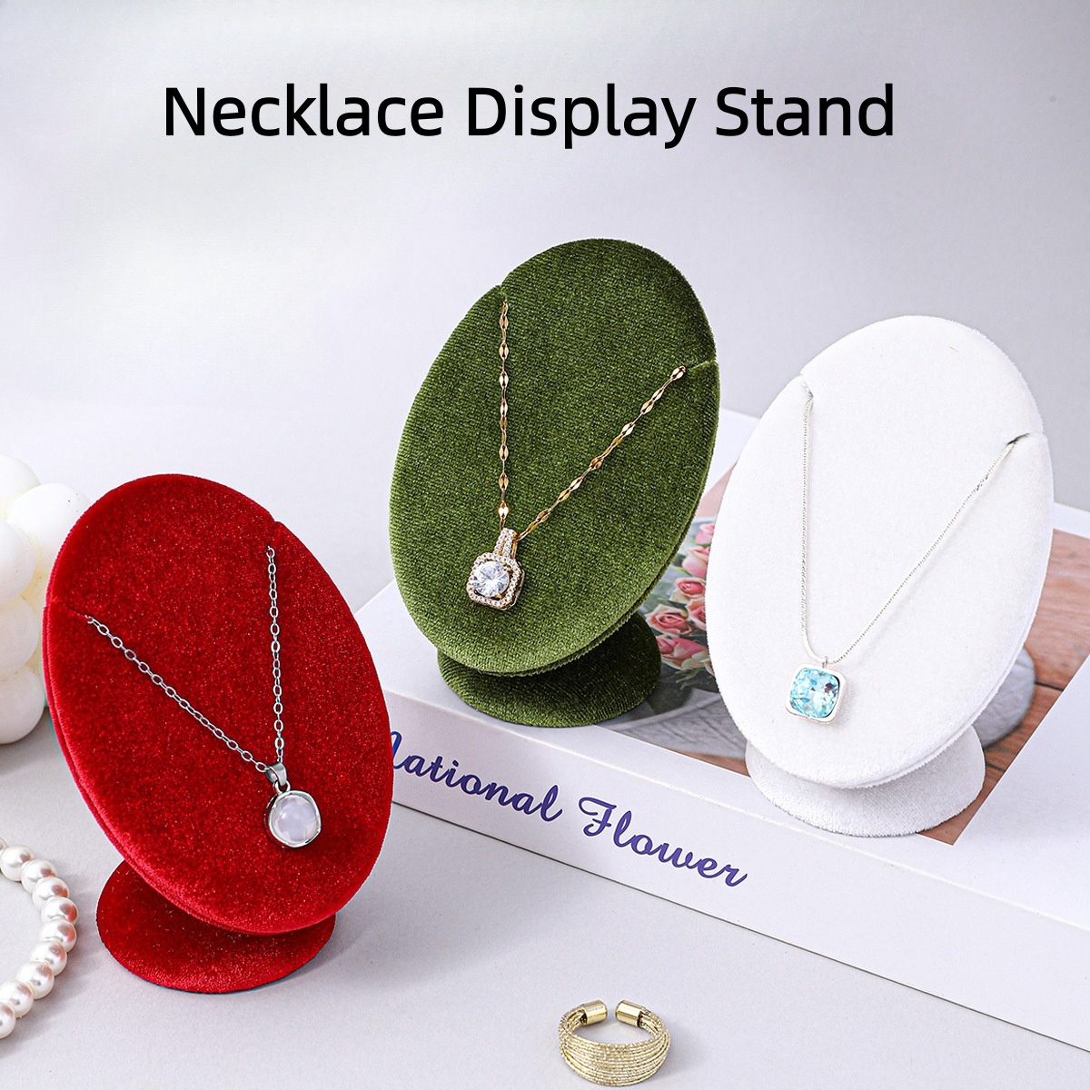 Body Jewelry Holder - Элитная бархатная подставка для демонстрации ожерелий,