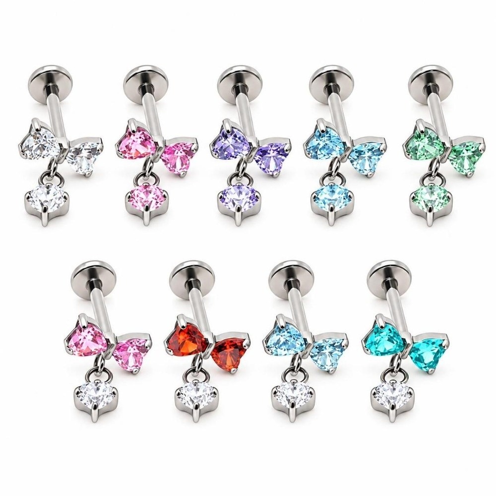 Body Jewelry Internally Threaded - Серьга-гвоздик из титана G23 для хряща
