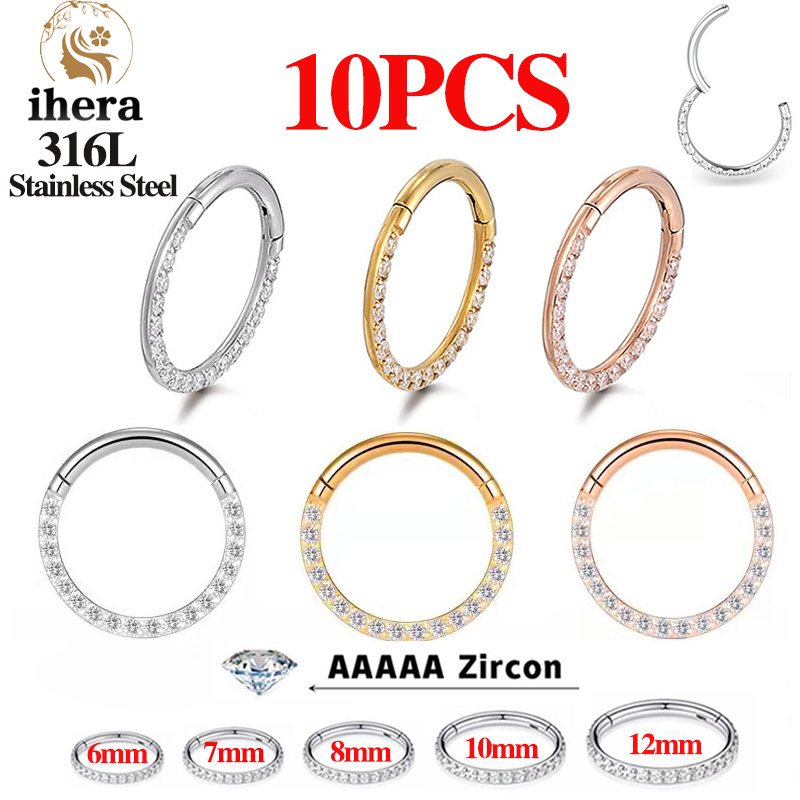 Body Jewelry Art - 1/10 шт. Кольца для носа из