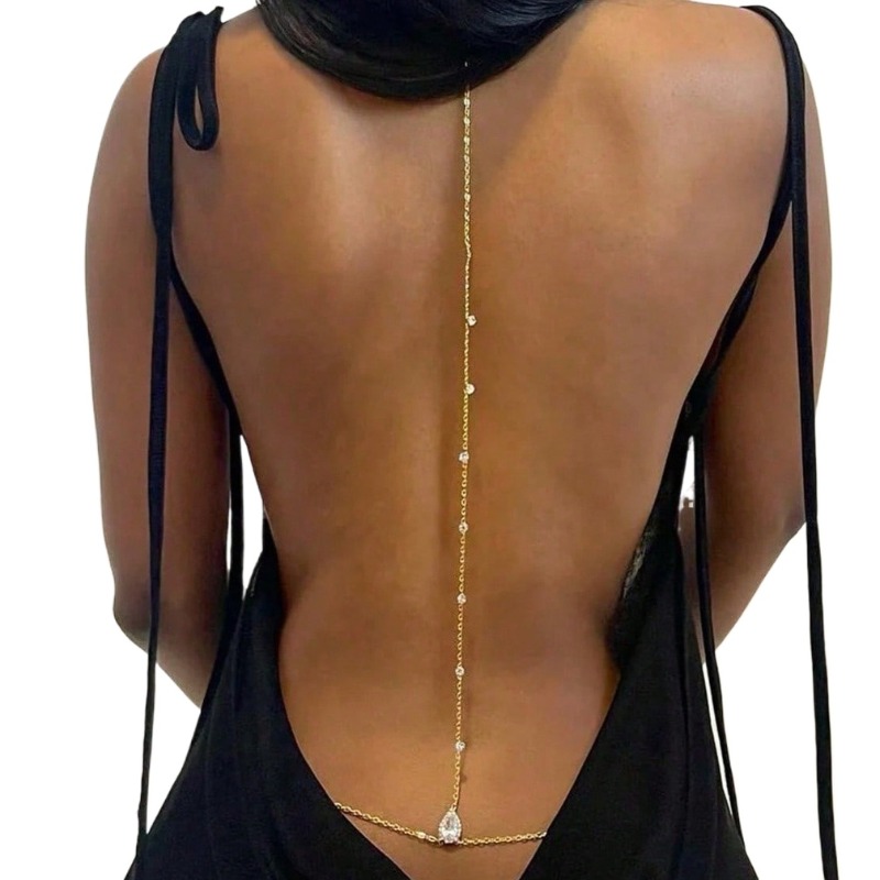 Body Jewelry Art - Невеста с открытой спиной и стразами,