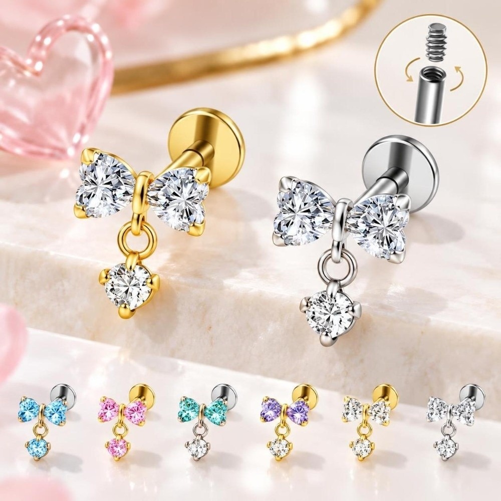 Серьга-гвоздик из титана G23 д – обзор и цена Body Jewelry Internally Threaded