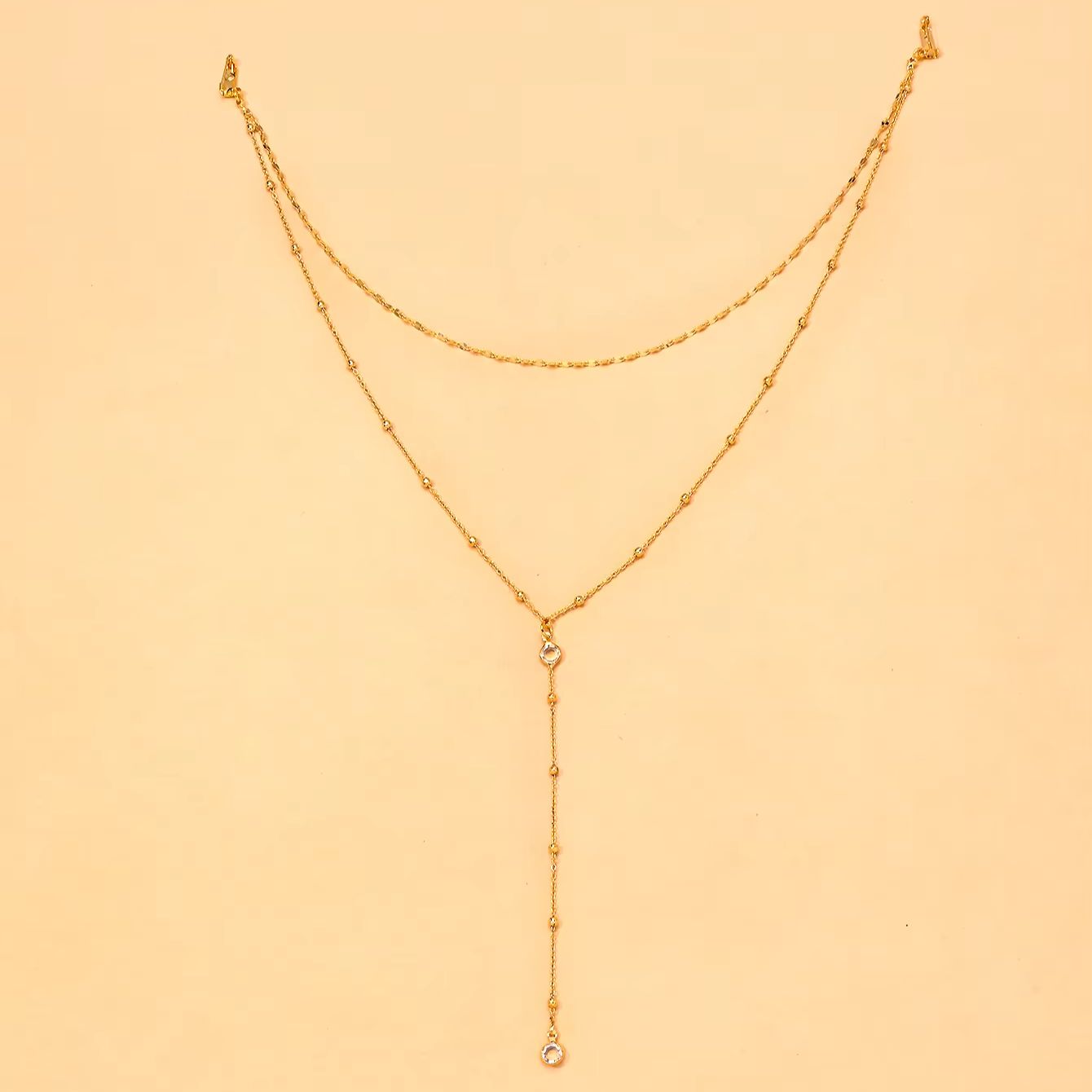 Изящное позолоченное колье-цеп – обзор и цена Body Jewelry For Backless Dress