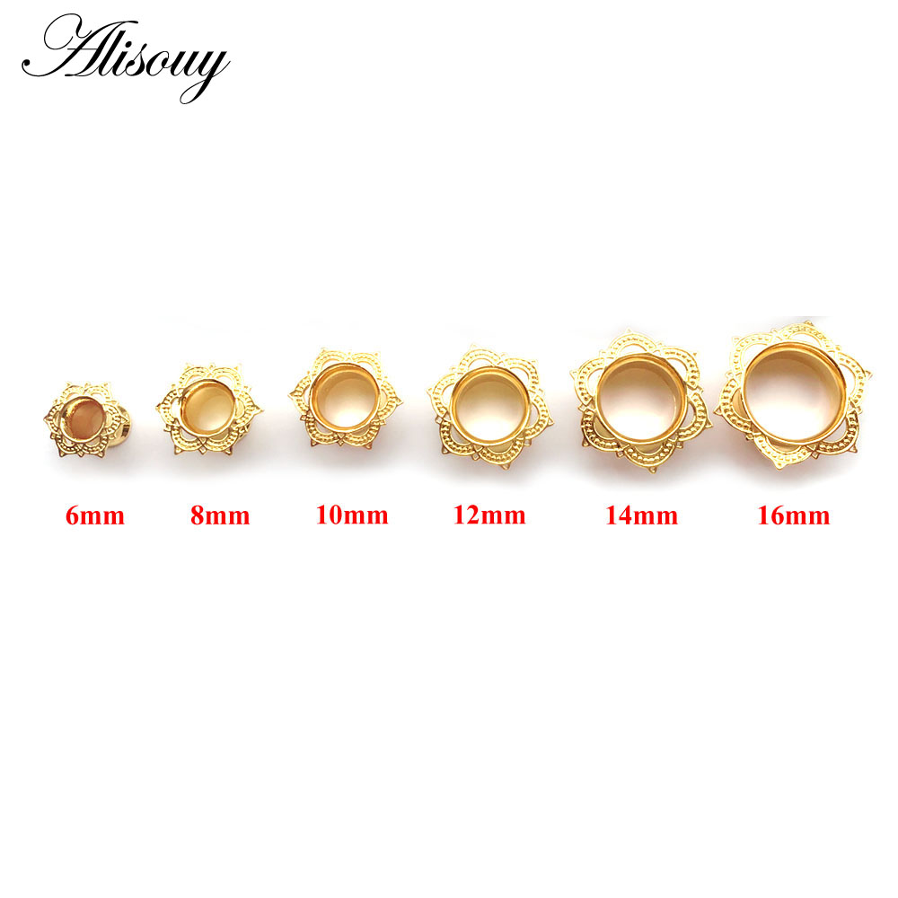 Alisouy 2 шт. золотой цвет, за – обзор и цена Body Jewelry Gauge To Mm