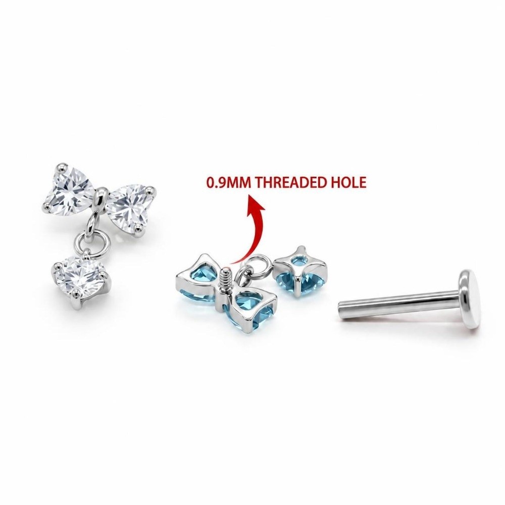 Серьга-гвоздик из титана G23 д – обзор и цена Body Jewelry Internally Threaded
