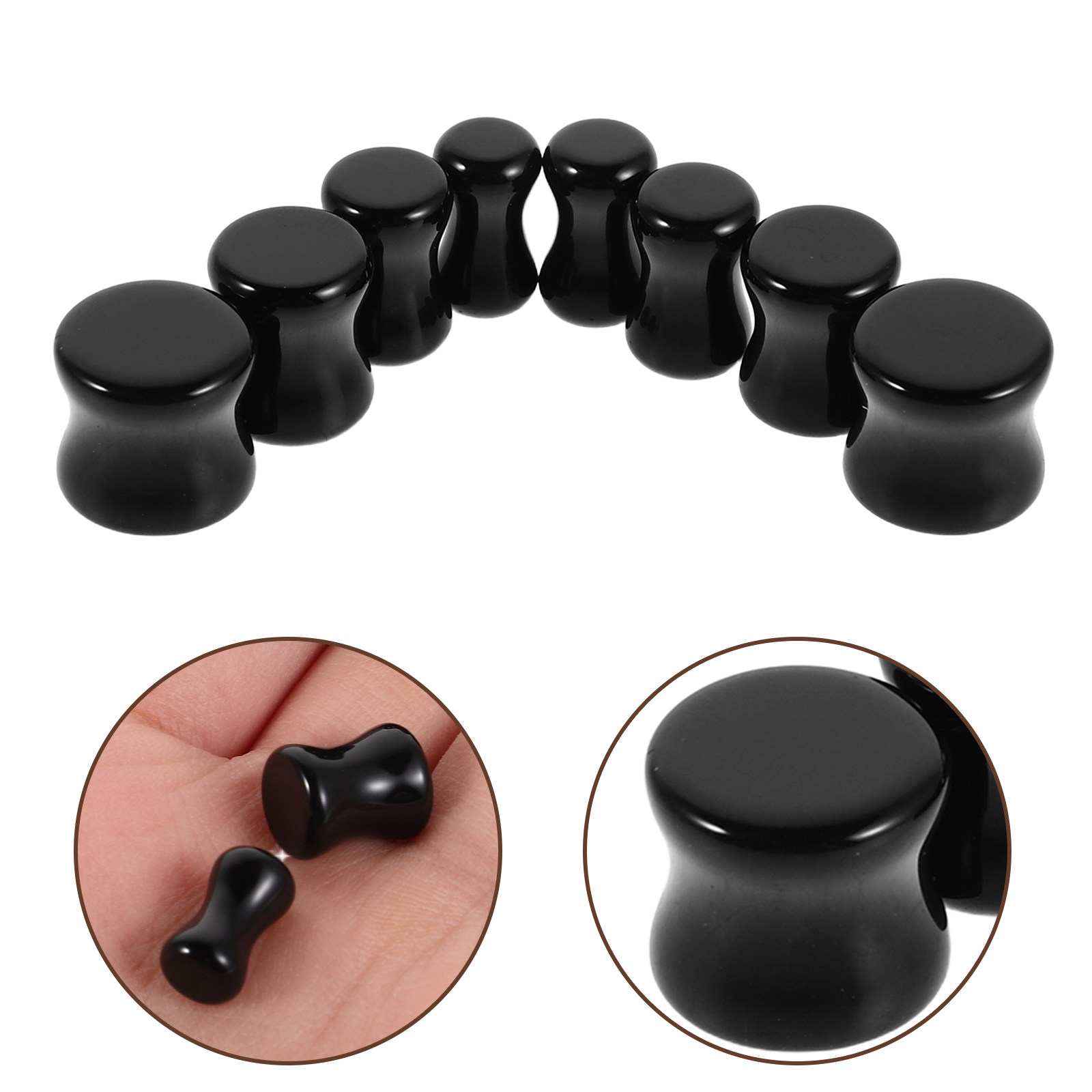 4 пары тюннелей для ушей из об – обзор и цена Body Jewelry Gauge To Mm