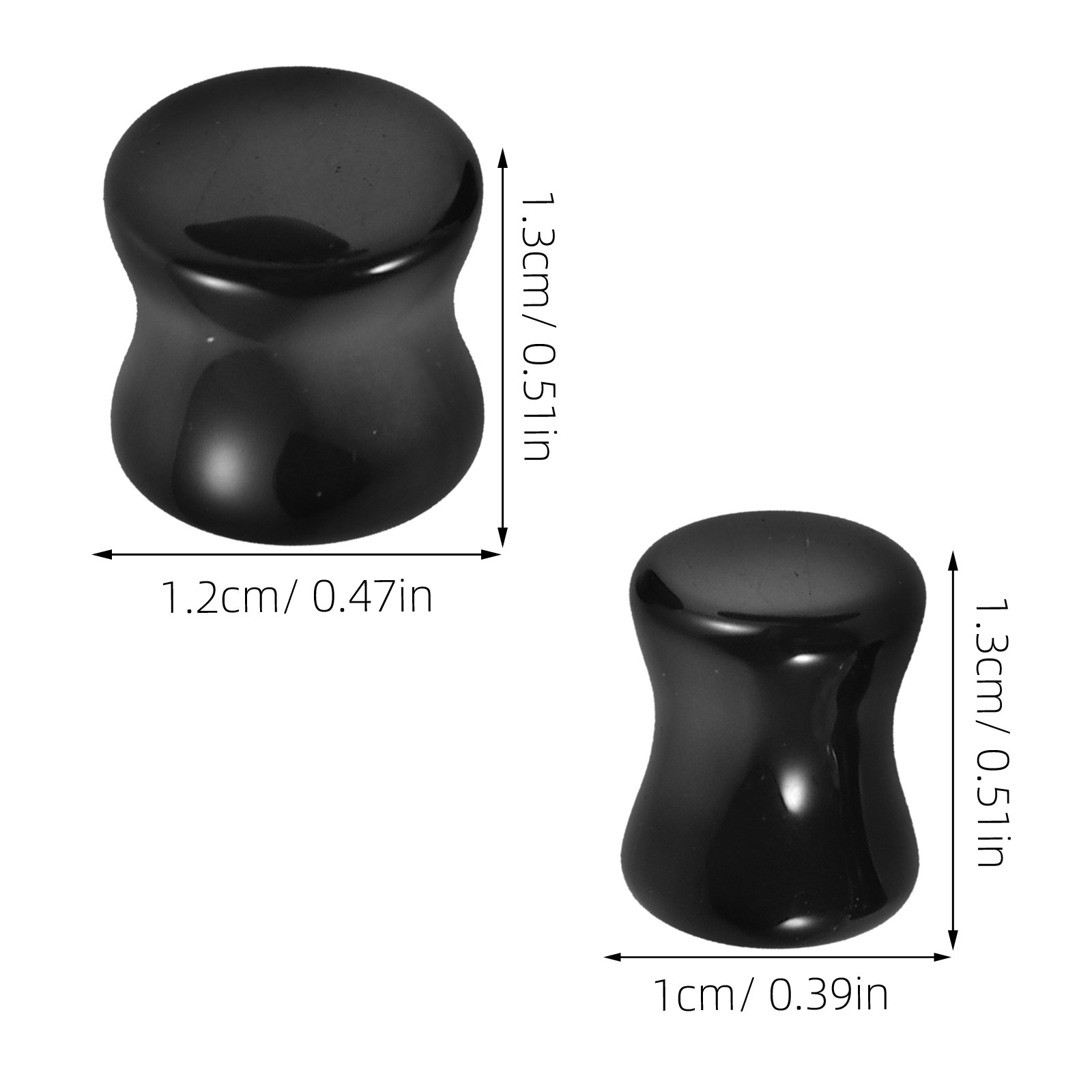 4 пары тюннелей для ушей из об – обзор и цена Body Jewelry Gauge To Mm