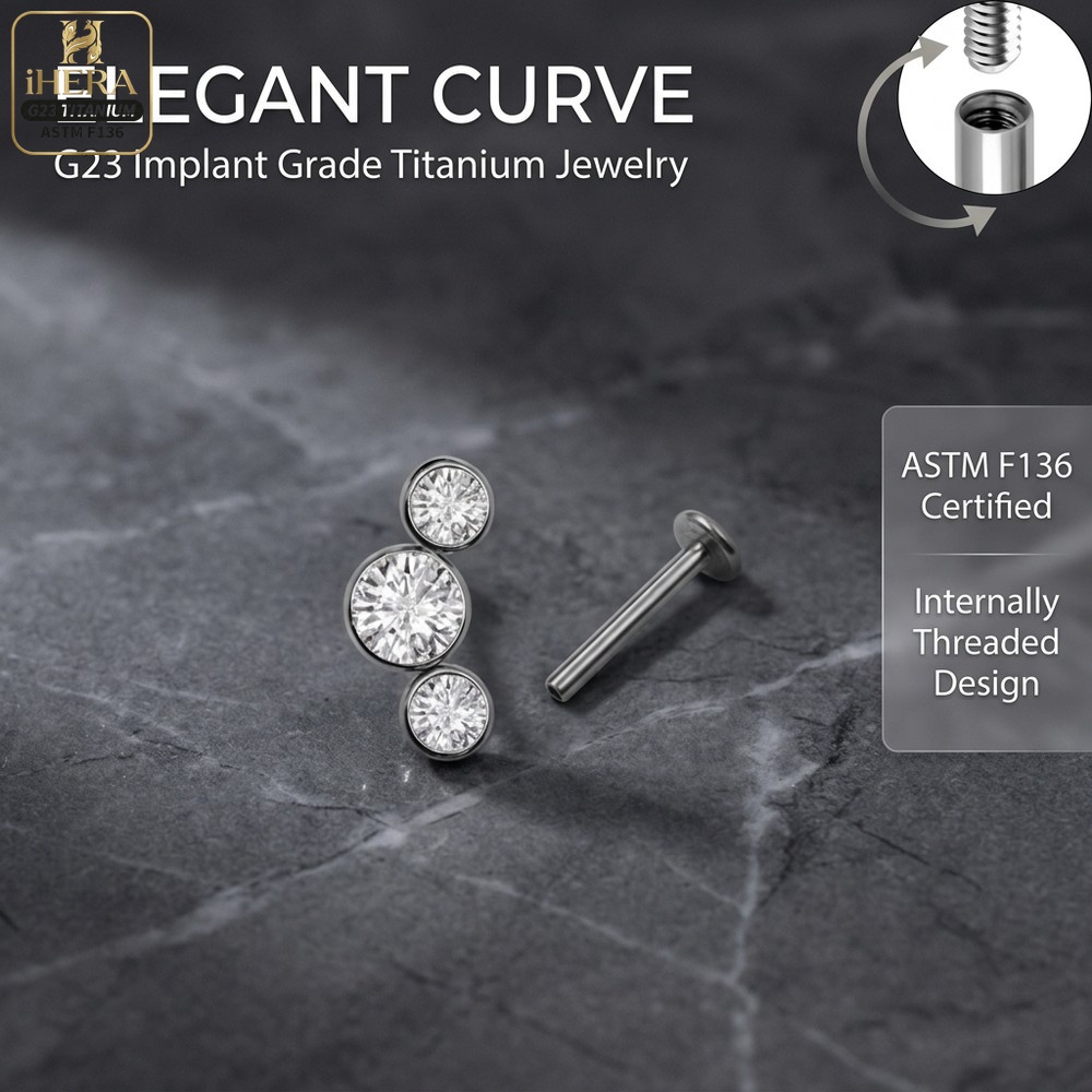 Оптовая продажа: Изогнутый лаб – обзор и цена Body Jewelry Internally Threaded