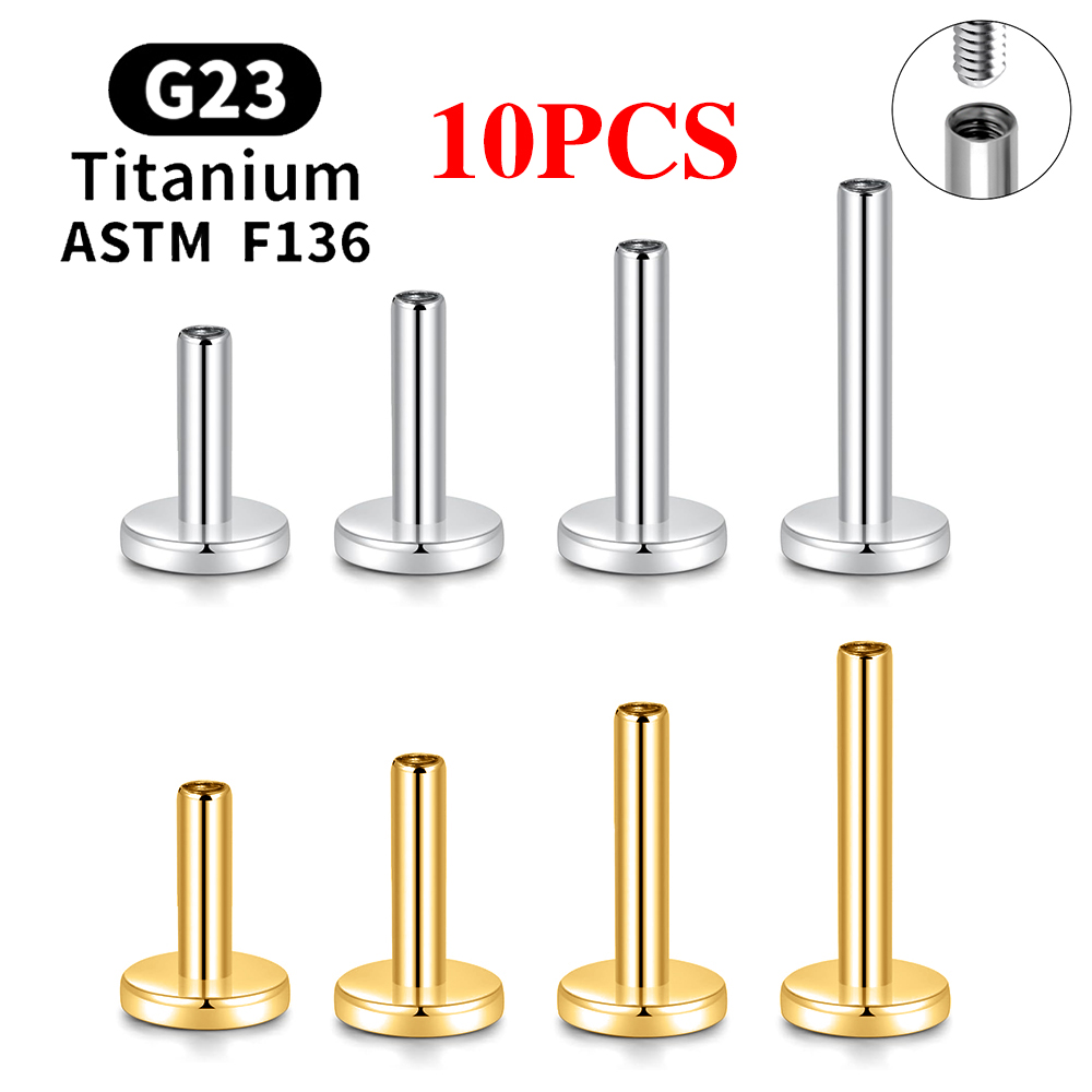 10 шт. G23 титановые серьги-гв – обзор и цена Body Jewelry Internally Threaded