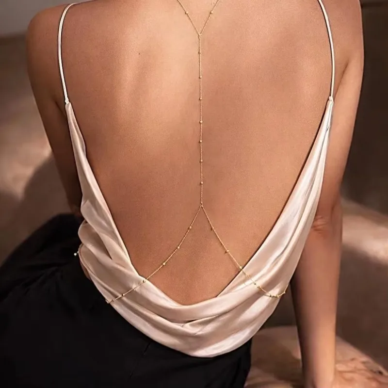 Изящная многослойная цепочка н – обзор и цена Body Jewelry For Backless Dress