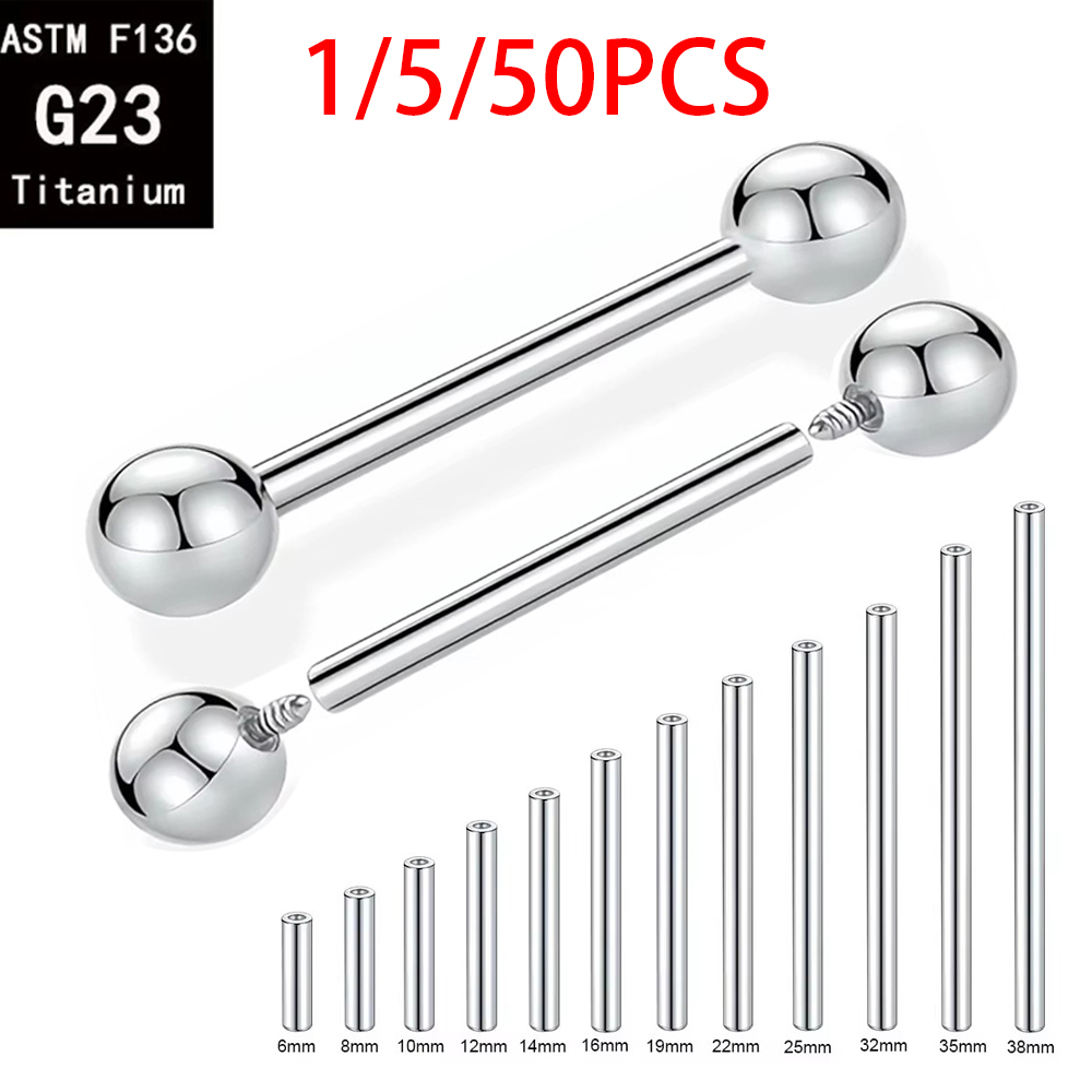 1/5/50 шт. ASTM F136 Титановые – обзор и цена Body Jewelry Internally Threaded