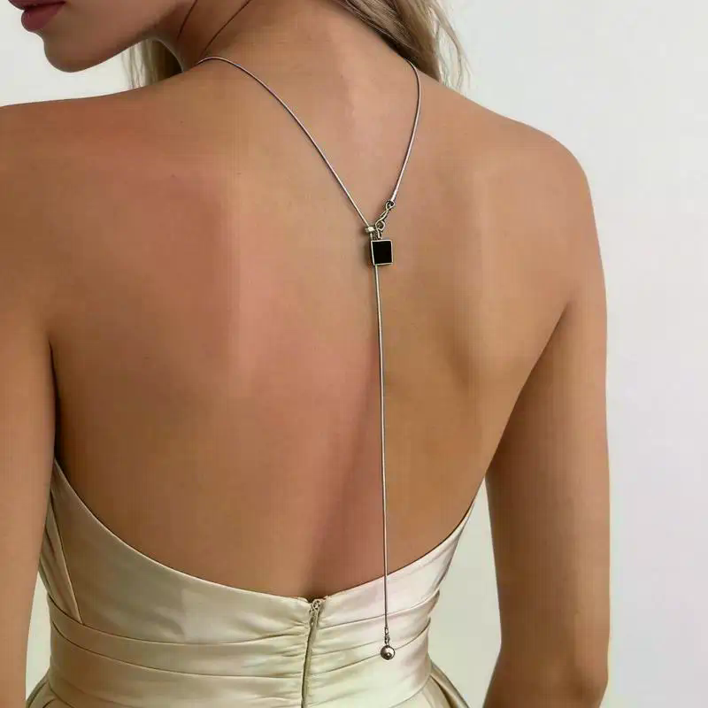 Блестящая жемчужная цепочка на – обзор и цена Body Jewelry For Backless Dress
