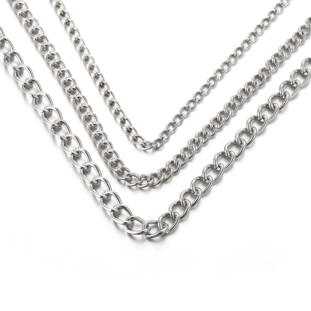 2 метра металлической плоской  – обзор и цена Body Jewelry Chains