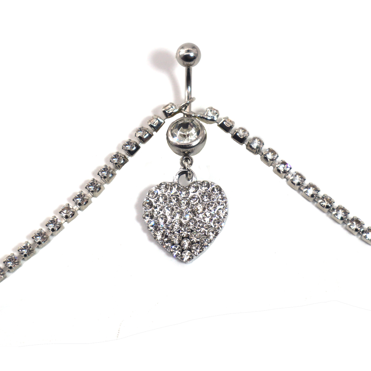 Кольцо на пупке со стразами и  – обзор и цена Body Jewelry Titanium