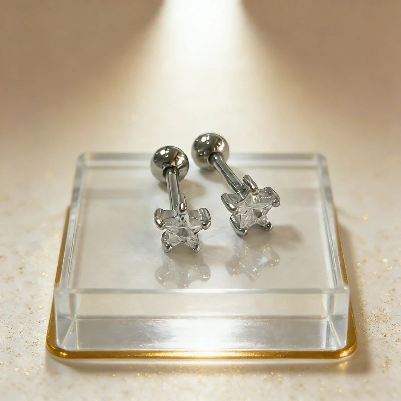 Блестящий пирсинг для языка в  – обзор и цена Body Jewelry Titanium