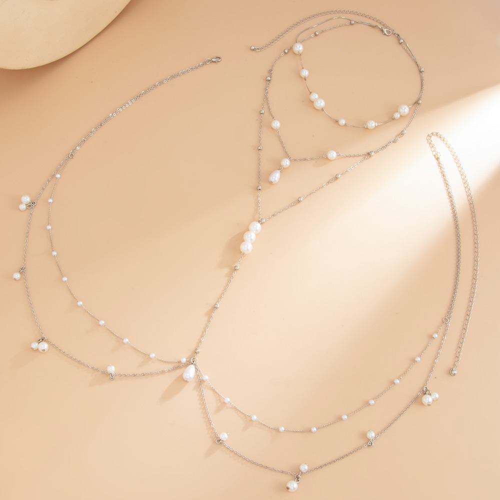 Многослойное ожерелье из искус – обзор и цена Body Jewelry Chains