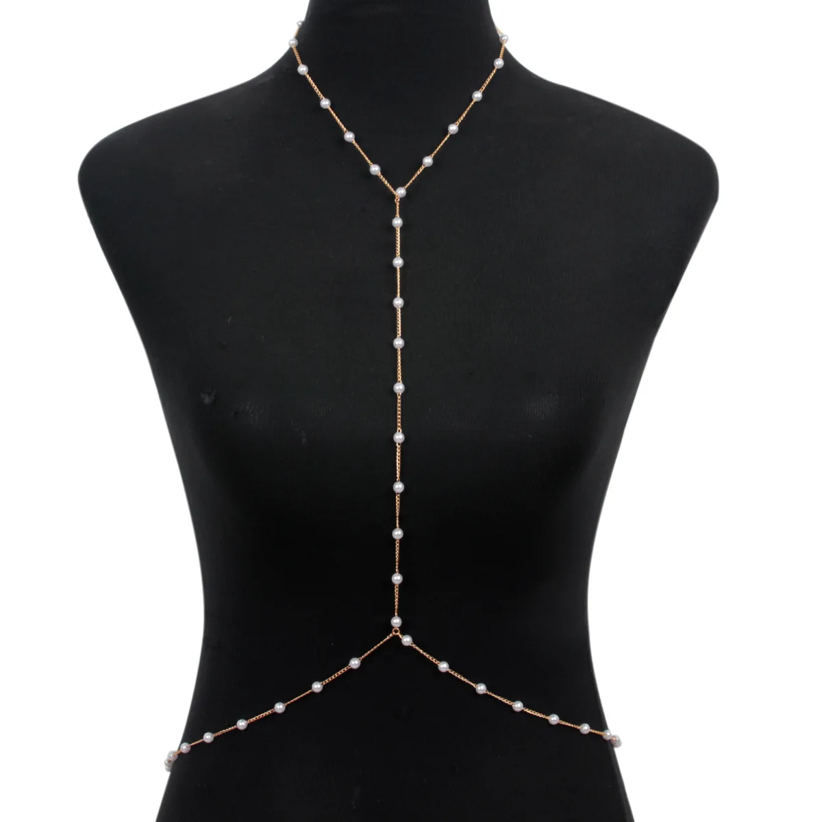 Элегантная жемчужная цепочка н – обзор и цена Body Jewelry For Backless Dress