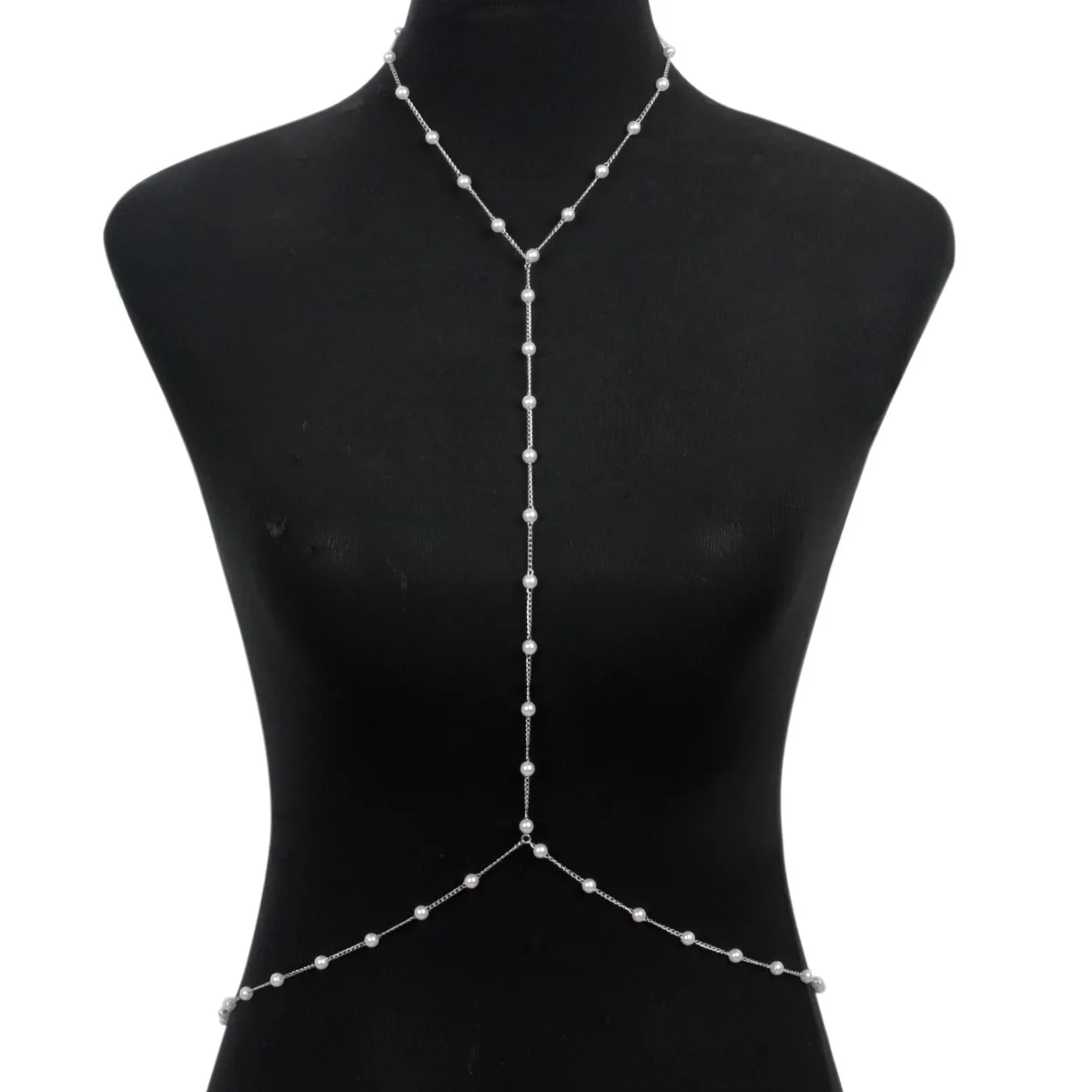 Элегантная жемчужная цепочка н – обзор и цена Body Jewelry For Backless Dress