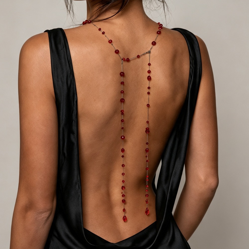 Готическая цепочка на спину с  – обзор и цена Body Jewelry For Backless Dress